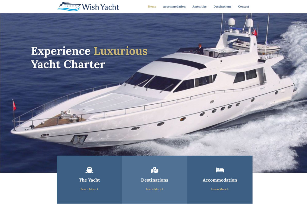 κατασκευή ιστοσελίδας wish yacht