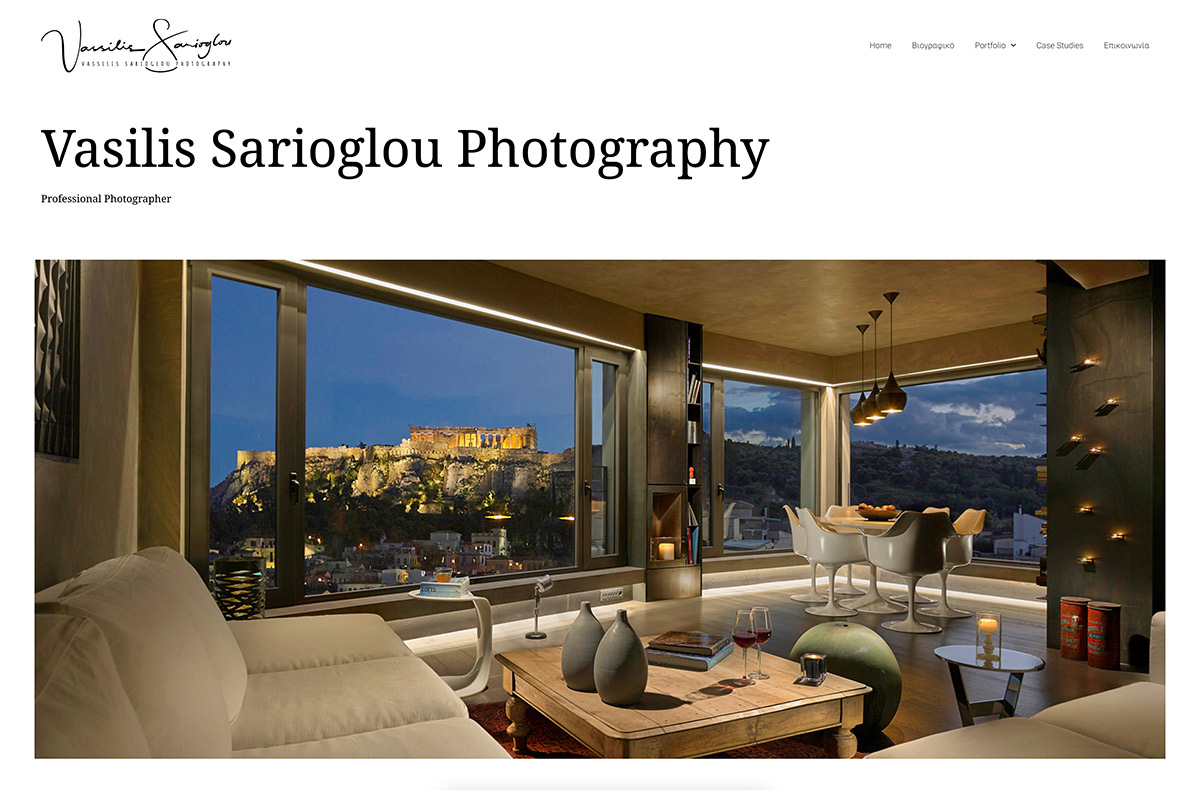 κατασκευή ιστοσελίδας sarioglou photography, κατασκευή ιστοσελίδας αθήνα-κύπρος-ελβετία by makemyweb